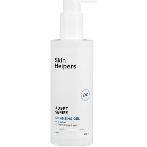 Очищающий гель для умывания чувствительной кожи лица Skin Helpers ADEPT, 250 мл очищающий гель для умывания чувствительной кожи лица skin helpers adept 30 мл