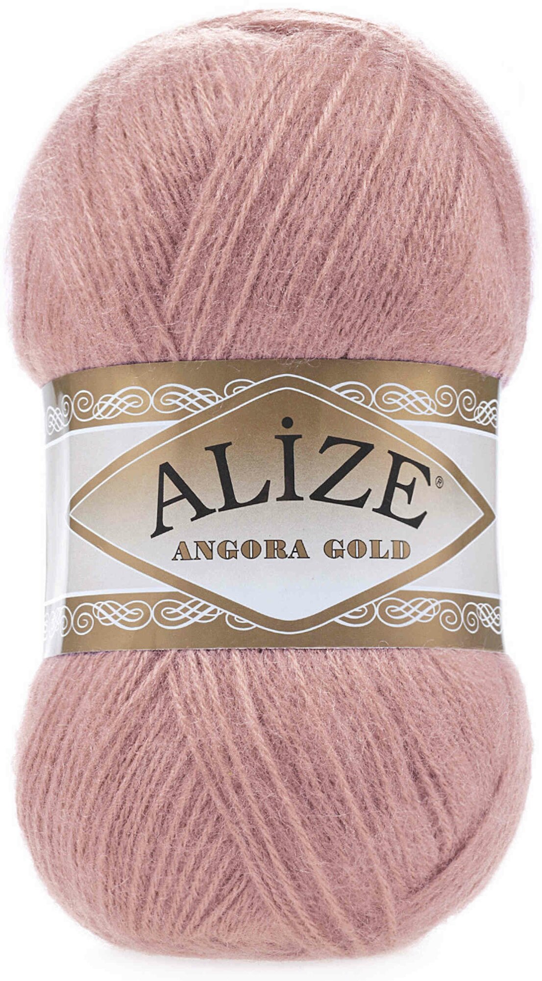 Пряжа Alize Angora Gold темная пудра (144), 80%акрил/20%шерсть, 550м, 100г, 2шт