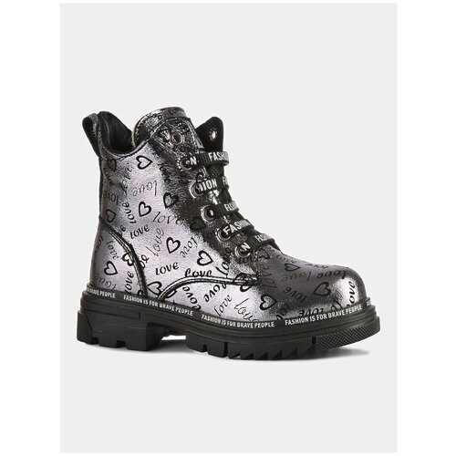 фото Ботинки minimen, ж цвет серебряный, размер 29