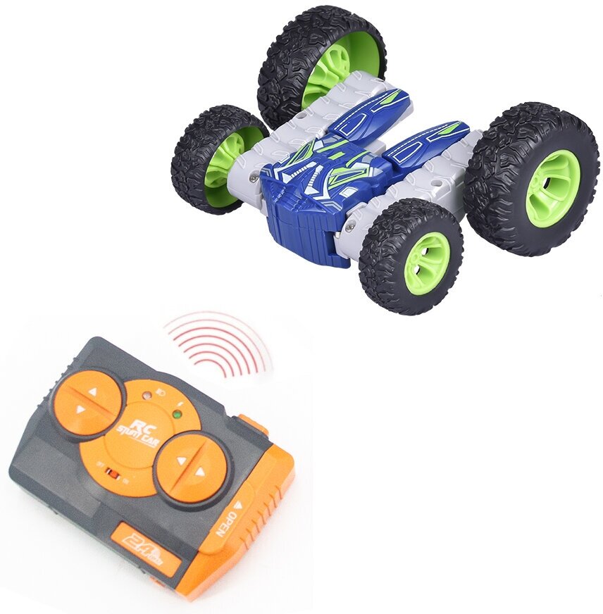 Create Toys Радиоуправляемый перевертыш Blue Stunt Dumper Car 2.4G - CT-8034-BLUE