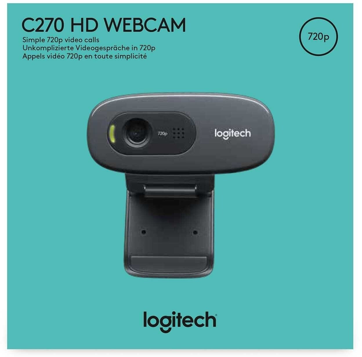 Веб-камера Logitech HD Webcam C270