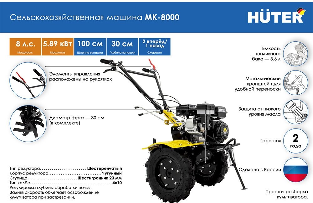 Культиватор Huter - фото №13