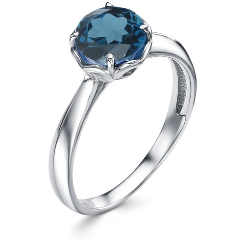 фото Алькор женское кольцо из серебра с ювелирным стеклом 01-1463/юстл-00
