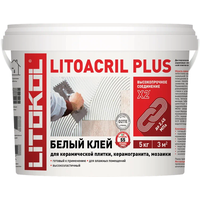 Клей пастообразный LITOACRIL PLUS Litokol 5 кг белый