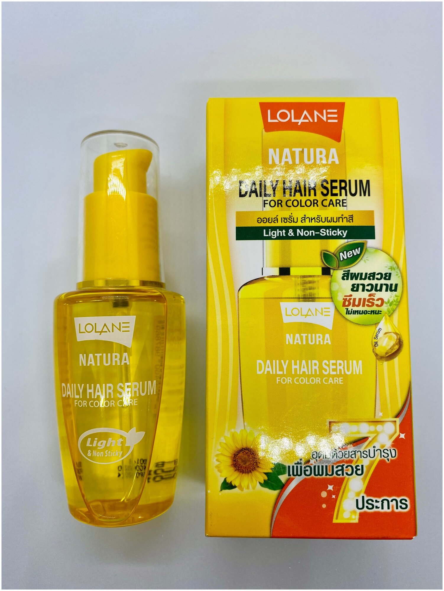 Сыворотка Lolane Natura "Магия 7 в 1" с маслом кактуса и подсолнечника для окрашенных волос 50 мл.