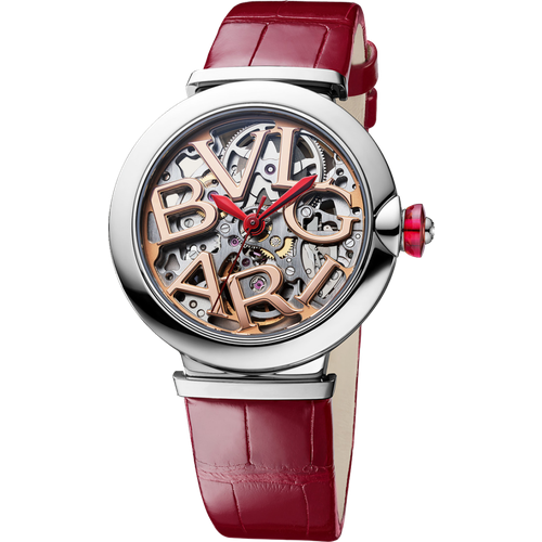 Наручные часы BVLGARI Bvlgari Lvcea Skeleton 102879, красный, серый