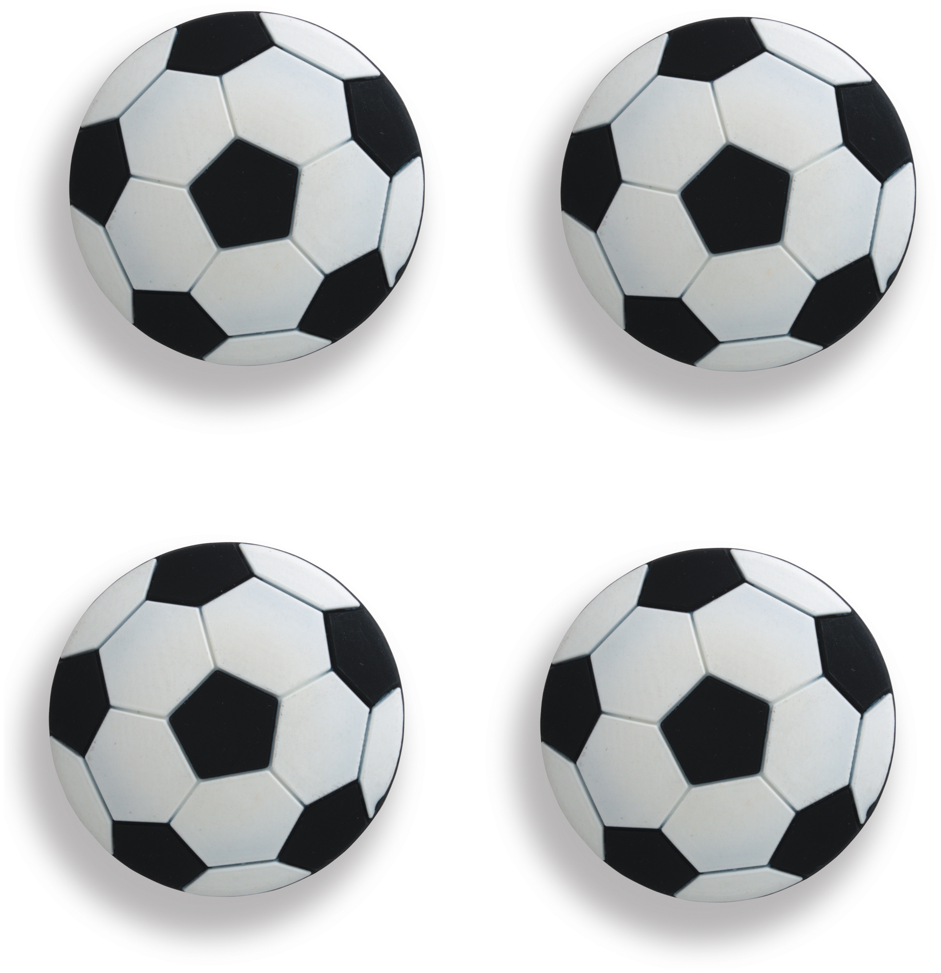 Ручка-кнопка "Футбольный мяч", "GTV", резиновая UM-KID-E (комплект 4 шт)