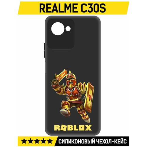 Чехол-накладка Krutoff Soft Case Roblox-Рэдклифф для Realme C30s черный чехол накладка krutoff soft case roblox рэдклифф для realme c11 черный