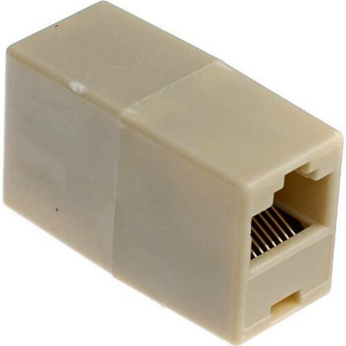 Проходной модуль RJ-45 - RJ-45 VCOM VTE7713 категория 5e, 10 шт. в упаковке VTE7713-1/10 сетевой адаптер vcom vte7713 1 10