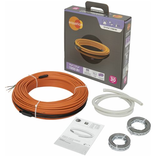 Нагревательный кабель для теплого пола Equation 84 м 1350 Вт 18358₽