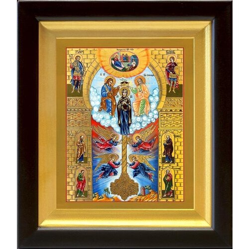 Икона Божией Матери Ключ Разумения, деревянный киот 14,5*16,5 см