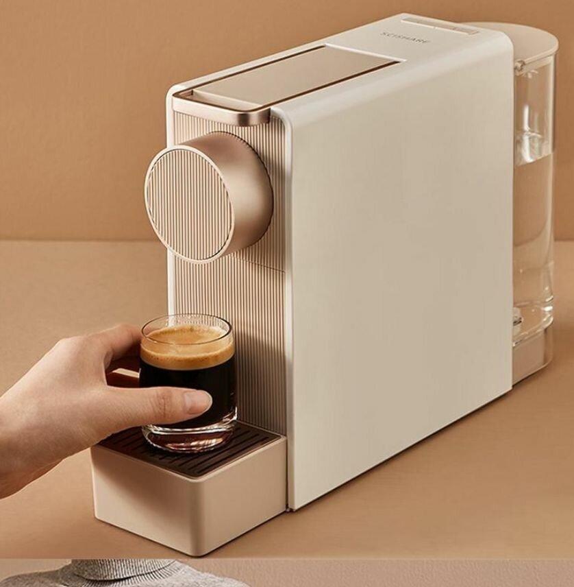 Кофемашина капсульная Xiaomi Scishare Capsule Coffee Machine Mini GOLD S1201 евроверсия - фотография № 2