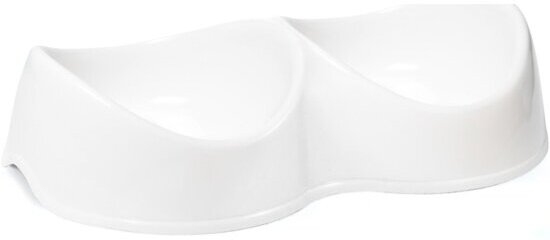 фото Миска Gamma пластиковая "Инь Ян", белая, 2х200 мл