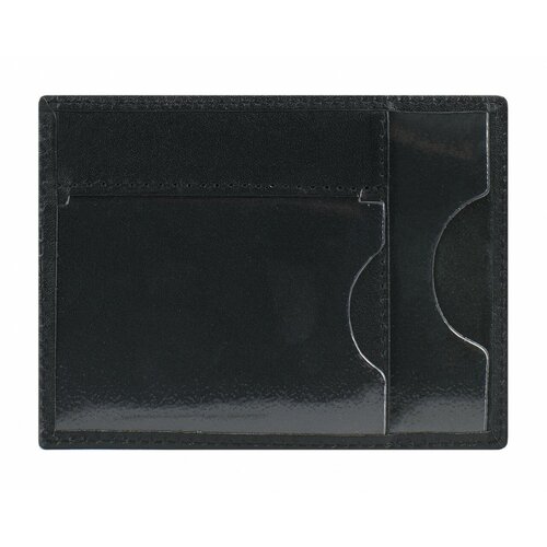 Обложка-карман Franchesco Mariscotti, натуральная кожа, отделение для автодокументов, черный