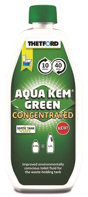 Жидкость для биотуалетов для дезодорирования Thetford Aqua Kem Green Concentrated 0.75л (30645CW) - фотография № 2