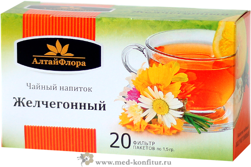Чайный напиток "Желчегонный" 20 ф/пакетов дикорастущие травы и ягоды