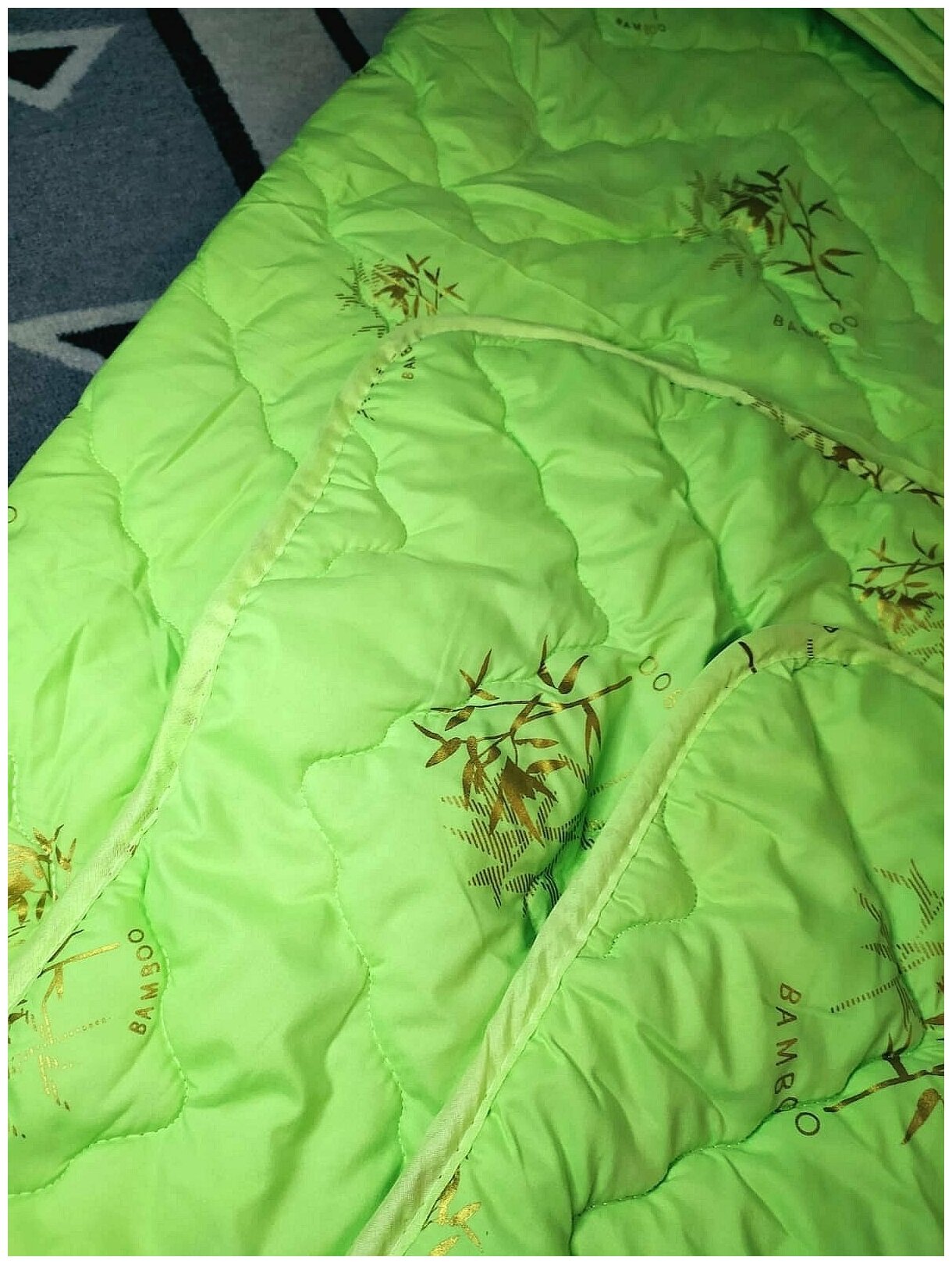 Одеяло Асика 2 - спальный 175x210 см, наполнитель Бамбук всесезон / демисезон - фотография № 5
