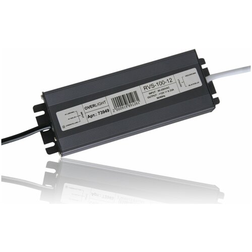 Блок питания OVERLIGHT RVS-100-12 (12V, 100W, 8.33A, IP67)