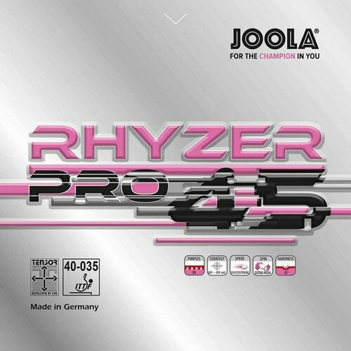 Накладка для настольного тенниса Joola Rhyzer Pro 45 Red Max 6490₽