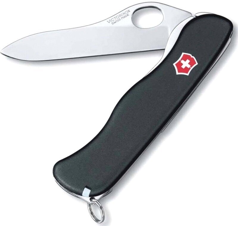 Нож VICTORINOX Sentinel one-hand 5 функций Черный