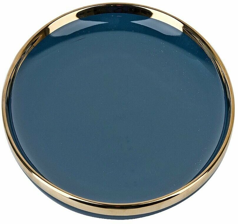 Тарелка Nouvelle "Royal line. Midnight Blue" 20.5х20.5х3см, фарфор