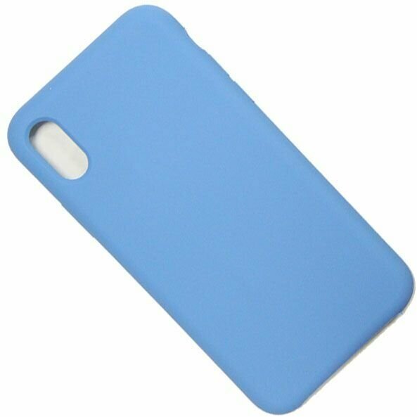 Чехол для iPhone X, iPhone Xs силиконовый Soft Touch <синий> (премиум)