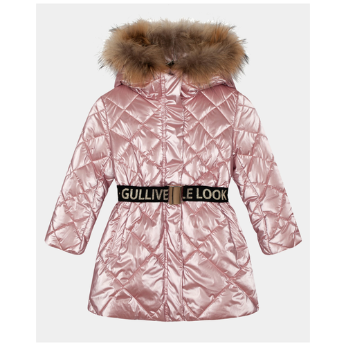 Розовое пальто зимнее Gulliver, размер 98*52*48, модель 22001GMC4504 фото