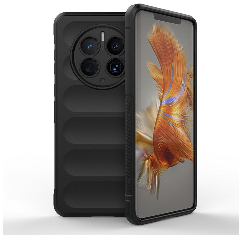 Противоударный чехол Flexible Case для Huawei Mate 50 Pro черный
