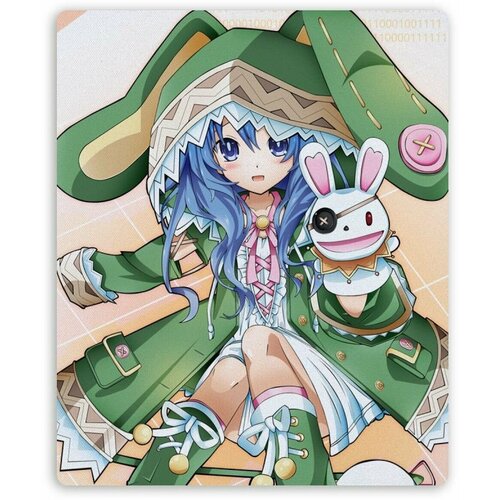 Коврик для мышки прямоугольный Date A Live Yoshino pinkhippos anime date a live himekawa yoshino cosplay 3d soft gel gaming mouse pad ergonomic mousepad with wrist support