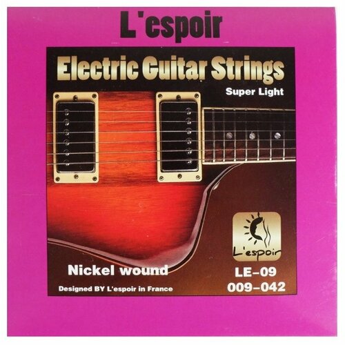 L'ESPOIR LE-09 (009-042) струны для электрогитар