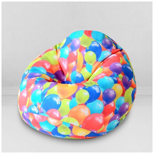 фото Mypuff кресло-мешок груша kids, размер m, мебельный хлопок, воздушные шары