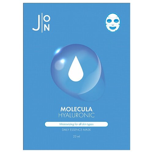 J:on Тканевая маска для лица с гиалуроновой кислотой Molecula Hyaluronic Daily Essence Mask, 23мл