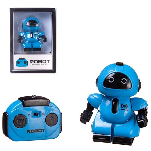 фото Робот junfa с пультом на ик-управлении, со световыми эффектами, мини, синий 13,5х9,5х6 см junfa toys