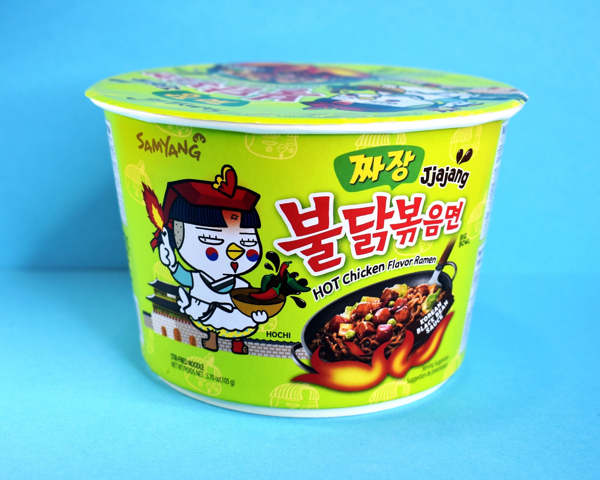 Лапша быстрого приготовления Samyang острая со вкусом курицы Hot Chicken Flavor Ramen Jjajang 105 г