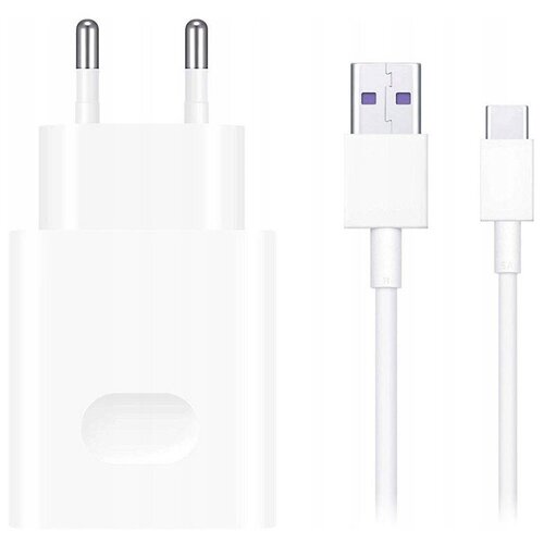 фото Зарядное устройство huawei cp404 supercharge wall charger + cable type-c white 55033350