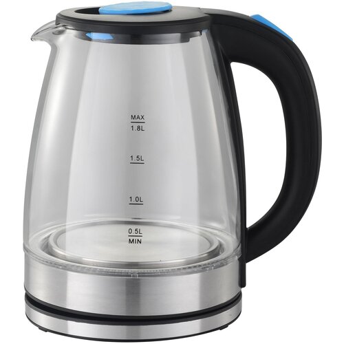 Чайник электрический Starwind SKG2050 18л 1800Вт черныйсеребристый корпус стекло 230900₽