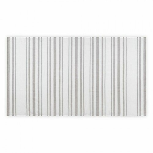 Пляжное полотенце их турецкого длинноволокнистого хлопка Otto, 100*180 см, белый/серый (white/gray)