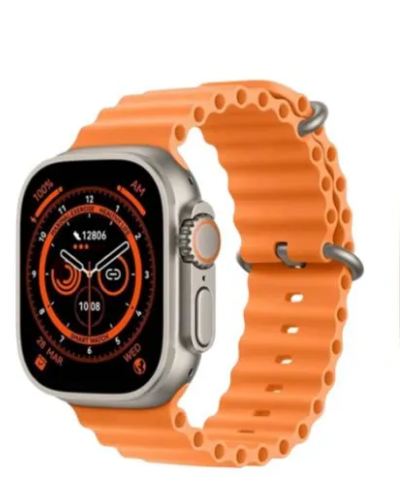 Умные cмарт-часы MIVO MV8 Ultra /1.9"/ IP68 / NFC (Оранжевый Ремешок)