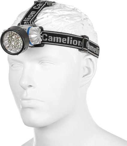 Camelion LED5323-19Mx (фонарь налобн, металлик,19 ультра ярк LED, 4 реж, 3XR03 в компл, пласт, блис) - фото №2