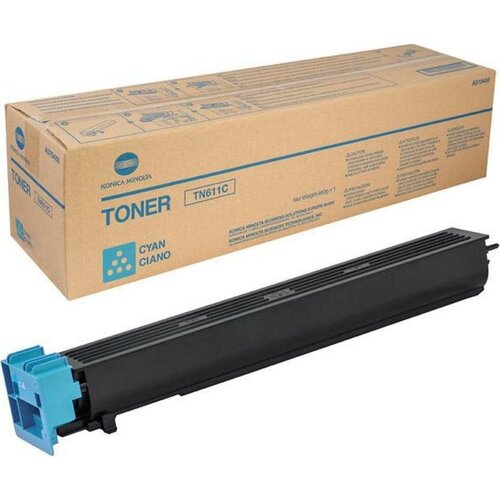 Тонер Konica-Minolta bizhub C451/C550/C650 TN-611C cyan (туба 390г) ELP Imaging® тонер elp tn 710 для konica minolta bizhub 600 601 750 751 туба 1160г черный