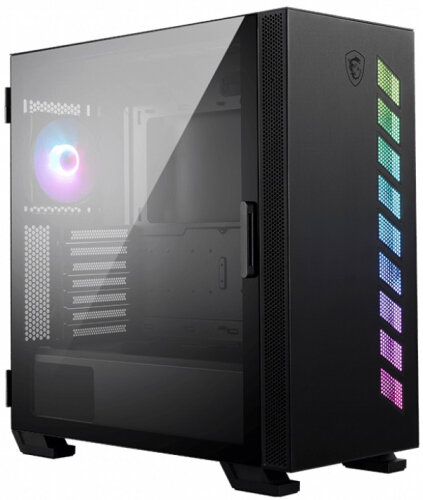 Корпус eATX MSI черный, без БП, боковая панель из закаленного стекла, 2*USB 3.2, 2*USB 3.2 Type C, audio - фото №1
