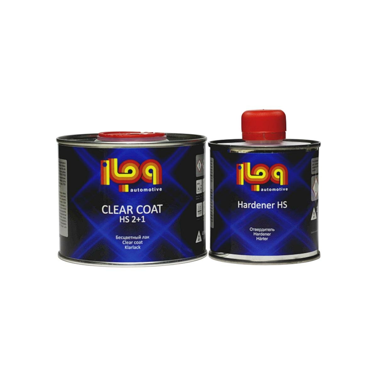 Лак акриловый автомобильный прозрачный ILPA HS 2+1 Clear Coat 0,4 л. с отвердителем 0,2 л.