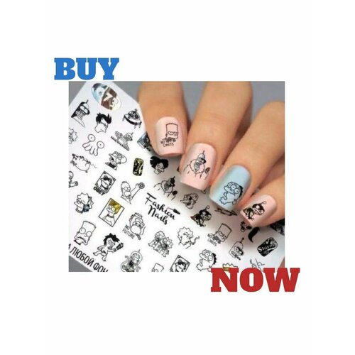 Декор для маникюра ! ногти! черный