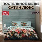 Постельное белье Евро Сатин Люкс Tac Digital Турция, Наволочки 50х70