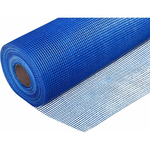 Сетка фасадная особо прочная BAUPROFFE ячейка 4х4мм 1х30м синяя 160грм2 2790₽