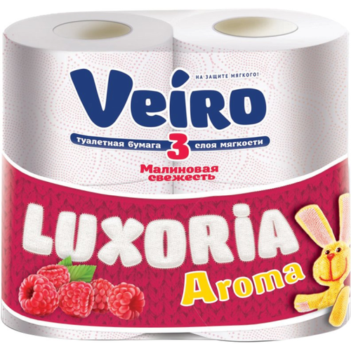 Туалетная бумага Veiro Luxoria Aroma, 3 слоя, 4 рулона, 5с34 — купить в ...