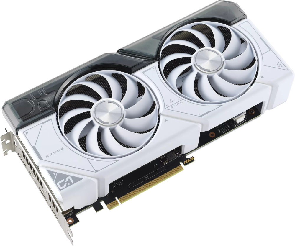 Видеокарта NVIDIA GeForce RTX 4070 Super ASUS 12Gb OC (DUAL-RTX4070S-O12G-WHITE)