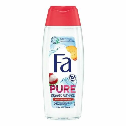 Fa Гель для душа Pure Freshness Organic, абрикос, 250 мл гель для душа fa pure organic peach lychee 250 мл