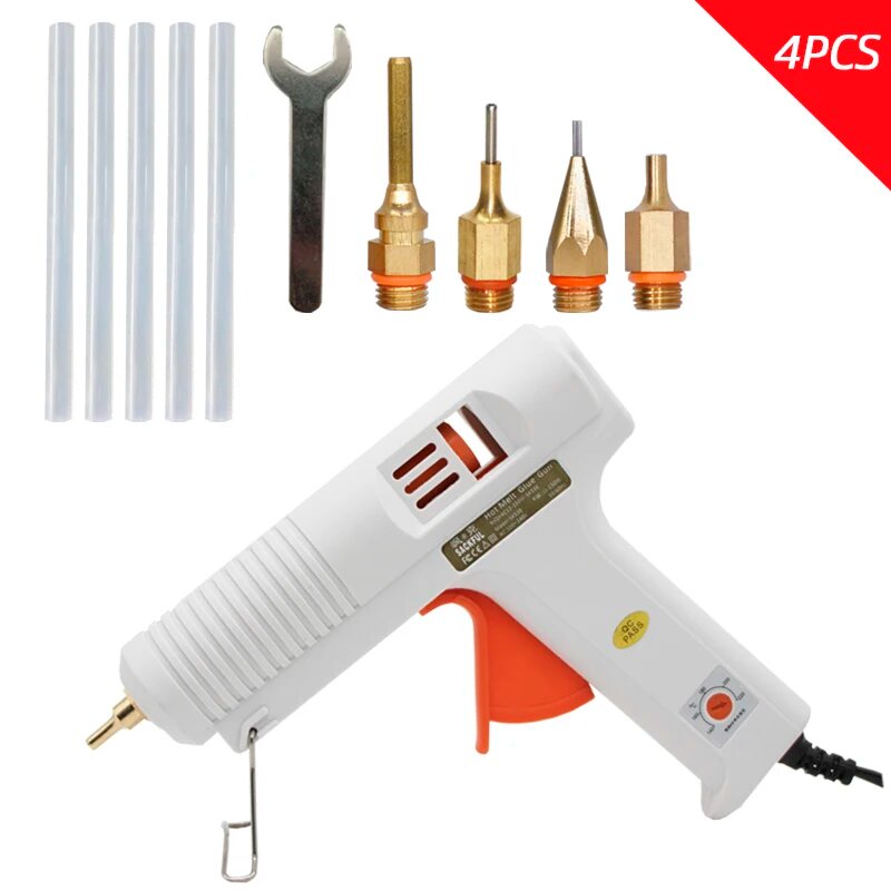 Sackful 150 Вт клеевой пистолет белый EU 4pcs nozzles