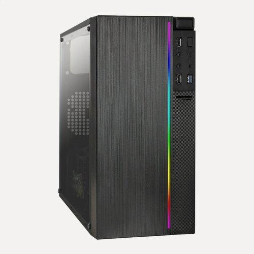 Изображение товара Корпус Exegate mEVO-9301-RGB, Mini-Tower, без БП, RGB-подсветка